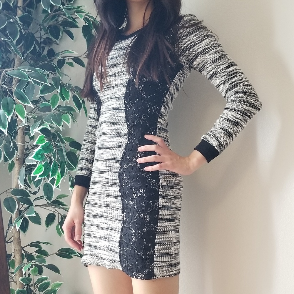 Three Pink Heart | Sweater Dress